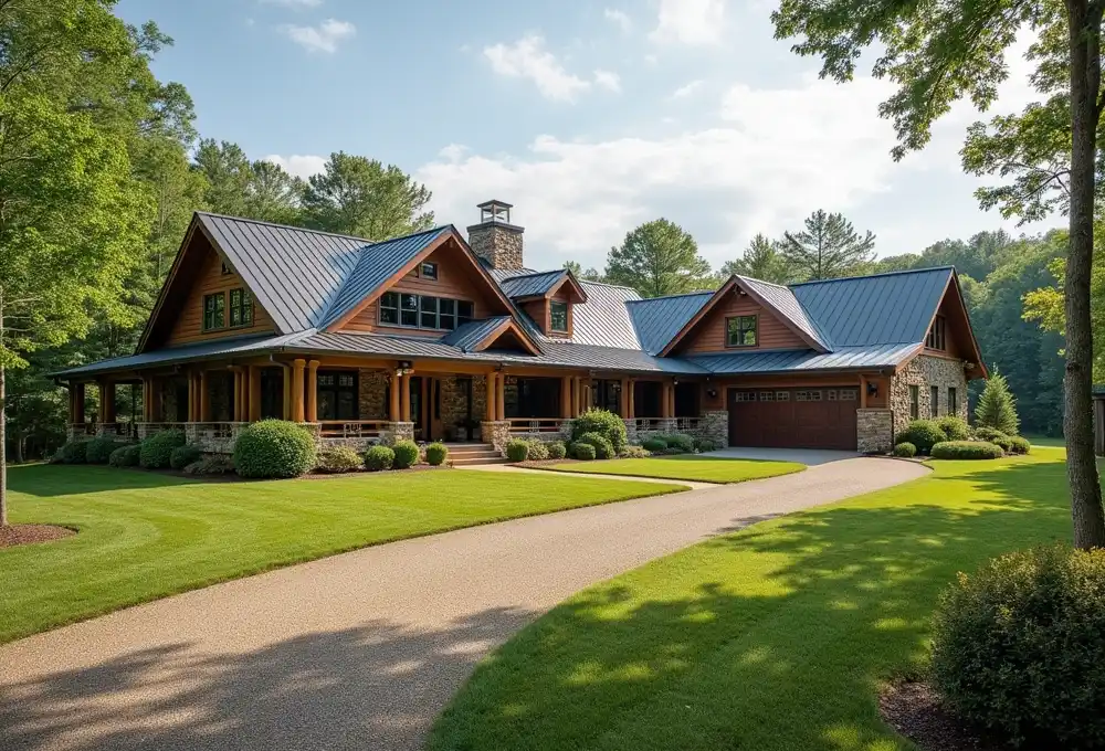 Scenic view of 5200 Bone Trl Millers Creek NC showcasing rolling hills, lush forests, and potential for rural living.