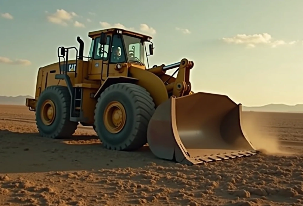 Matt Bizer Caterpillar Vimeo project showcasing artistic industrial filmmaking of heavy machinery in action.