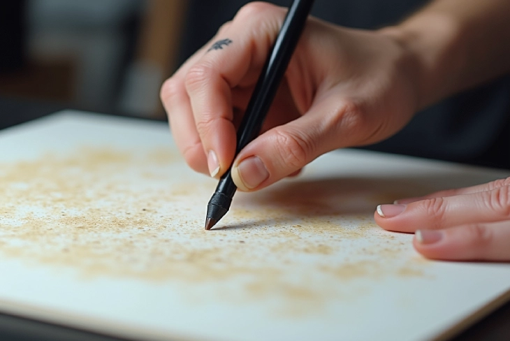 Small flaw bump on upper heat press platen maintenance guide showing inspection and repair techniques