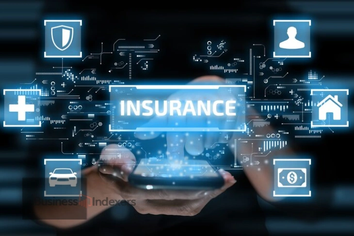 FintechZoom Best Insurance: A glowing insurance interface with icons for auto, home, health, and financial coverage displayed on a digital screen.